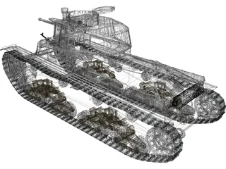 Pzkfw 35(t) 3D Model preview