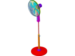 Leggy Fan 3D Model preview