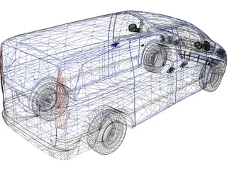 Mercedes-Benz Vito (2012) 3D Model preview