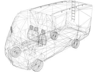 Mini-Bus 3D Model preview