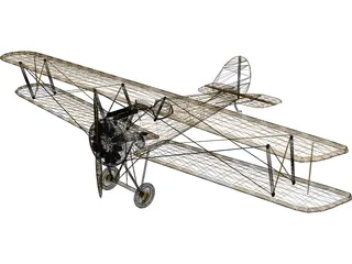 Biplane 3D Model preview