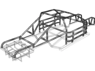 NASCAR Chassis 3D Model preview