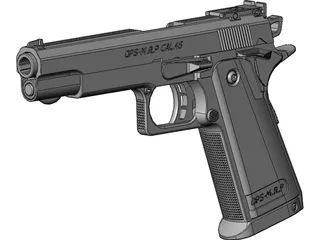 OPS-M.R.P Cal.45 Pistol 3D Model preview