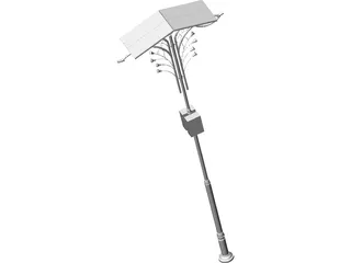 Street Lamp Solarcell 3D Model preview