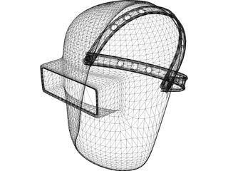 Welding Mask 3D Model preview