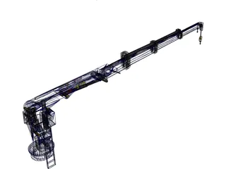 Loader Crane 3D Model preview