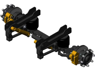 Suspension Front Truck 3D Model preview