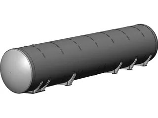 Gas Tank 3D Model preview