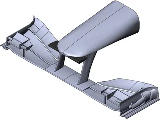 F1 Front Wing 3D Model preview
