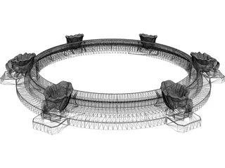 Fountain 3D Model preview
