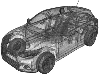 Mitsubishi ASX 3D Model preview