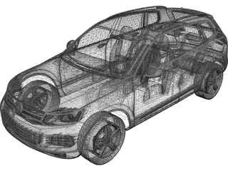 Volkswagen Touareg (2010) 3D Model preview