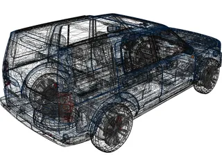 Land Rover Discovery 4 3D Model preview