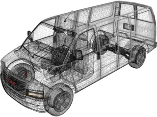 GMC Savana 3D Model preview