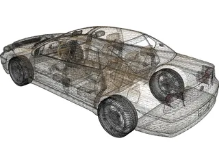 Chevrolet Impala (2000) 3D Model preview