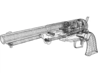 Colt Dragoon 3D Model preview