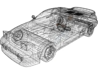 Toyota MR2 (1990) 3D Model preview