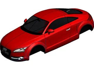 Audi TT Body 3D Model preview