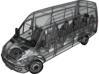 Mercedes-Benz Sprinter (2011) 3D Model preview