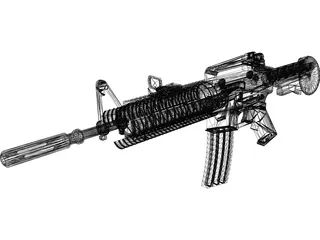 M4A2 Colt 3D Model preview