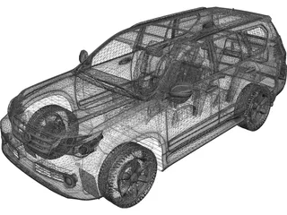 Lexus GX460 3D Model preview