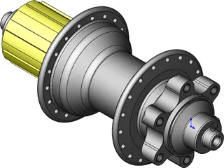 Brake Hub Hope MTB 3D Model preview