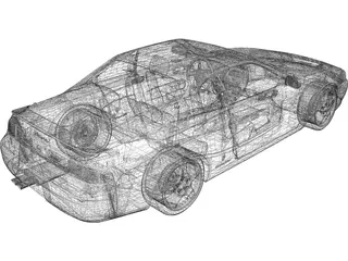 Nissan Silvia S14 Zenki 3D Model preview