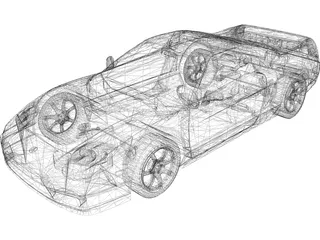 Honda [Acura] NSX (2005) 3D Model preview