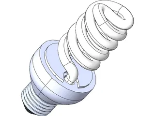 CFL Lamp 3D Model preview