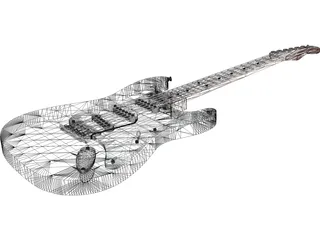 Fender Stratocaster Guitar 3D Model preview