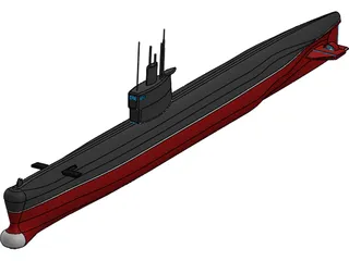 Romeo Submarine 3D Model preview