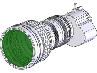 Canon J20ax8B 8-160mm Broadcast Lens 3D Model preview