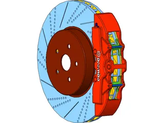Brembo Brake 3D Model preview