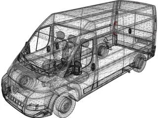 Peugeot Boxer 3D Model preview
