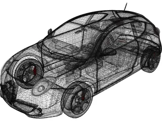 Alfa Romeo Mito 3D Model preview