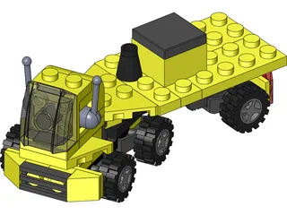 Lego Truck 3D Model preview