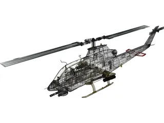 AN-12 Helicopter 3D Model preview
