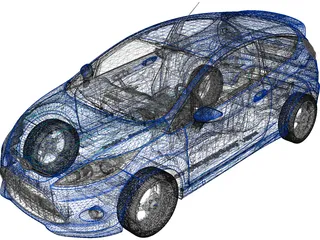Ford Fiesta Zetec S (2009) 3D Model preview