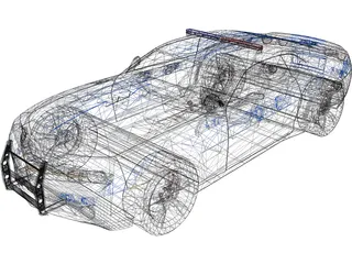 Chevrolet Camaro Police 3D Model preview