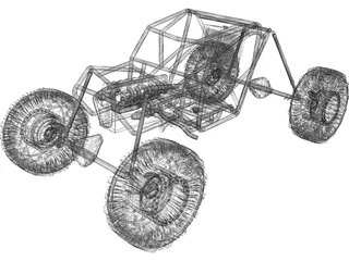 Proto Tube Rock Crawler Chassis 3D Model preview