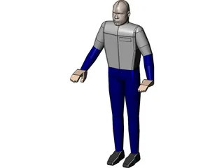 Worker 3D Model preview
