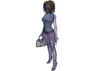 Woman Sara 3D Model preview