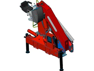 Palfinger PK23500A Crane 3D Model preview