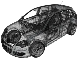 Volkswagen Polo 3D Model preview