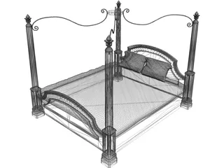 Bed 3D Model preview