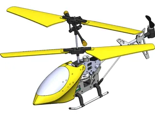 RC Helicopter 3D Model preview