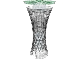 Water Tower Moglingen 3D Model preview