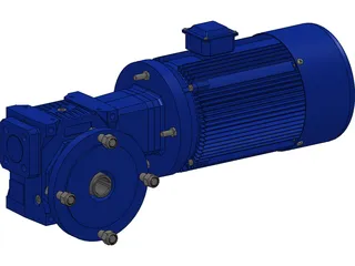 Reductor Motor 3D Model preview