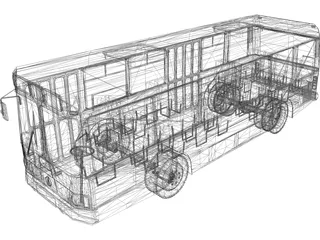 Bus 3D Model preview