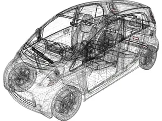 Mitsubishi i-MiEV 3D Model preview